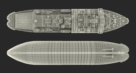 Nuclear Powered Icebreaker Yamal ~ 3D Model #96419408