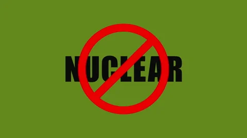 Nuclear prohibition sign. Stock Footage 171258511