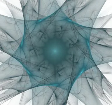 Nuclear radiation. Image molecules and atoms Illustrazione stock