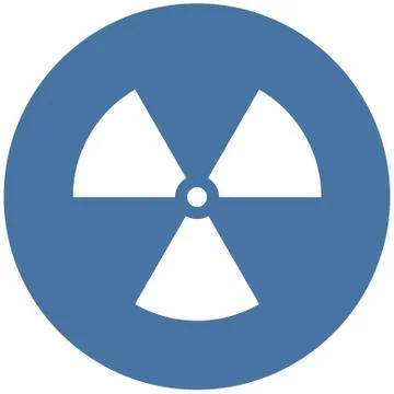 Nuclear radiation symbol Stock Illustration