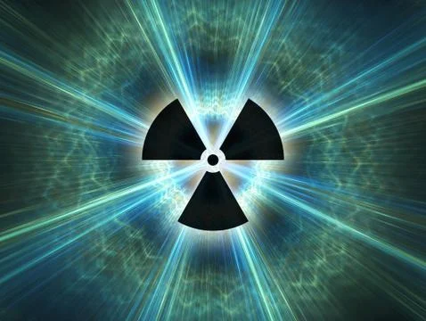 Nuclear radiation symbol Stock Illustration
