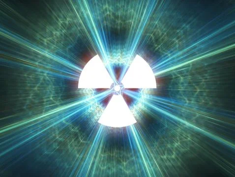 Nuclear radiation symbol Stock Illustration