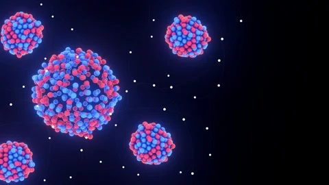 Nuclear Reaction Chain Starter - Atom Core Explosion Stock Footage 348529464