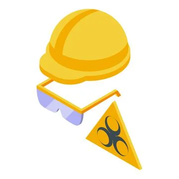 Nuclear risk icon isometric vector. High control Illustration