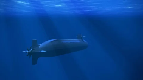 Nuclear Submarine Stock Footage 88536108