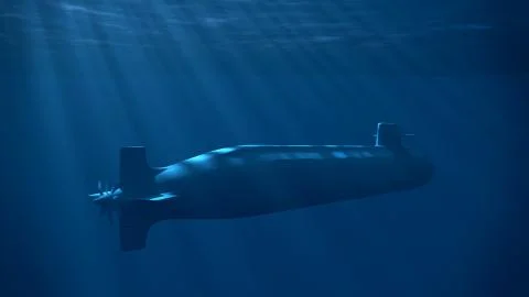 Nuclear Submarine Stock Illustration