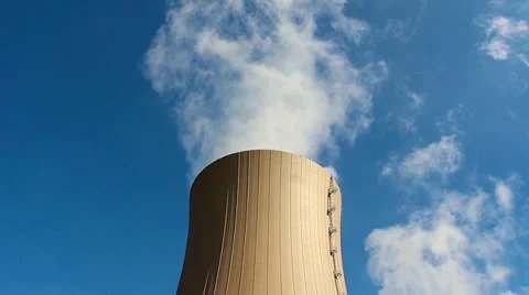 Nuclear tower HD Stock Footage 30372518