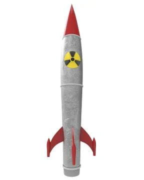 Nuclear warhead with clipping mask Stock Illustration