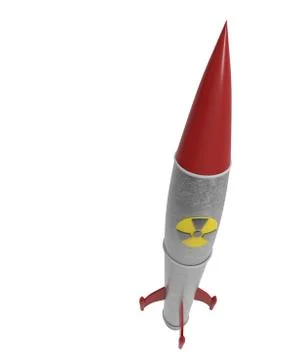 Nuclear warhead with clipping mask Illustrazione stock