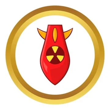 Nuclear warhead vector icon Stock Illustration