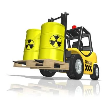 Nuclear waste concept Stock Illustration