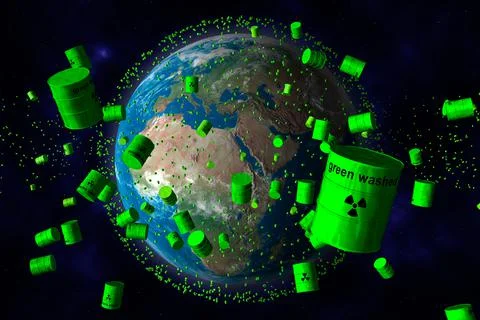 Nuclear waste Stock Illustration