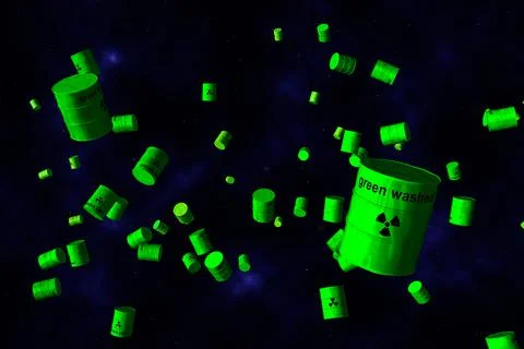 Nuclear waste Stock Illustration