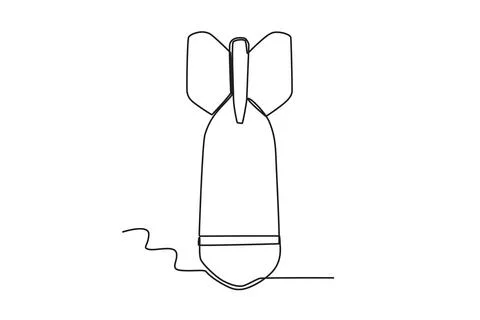 A nuclear weapon landed Stock Illustration