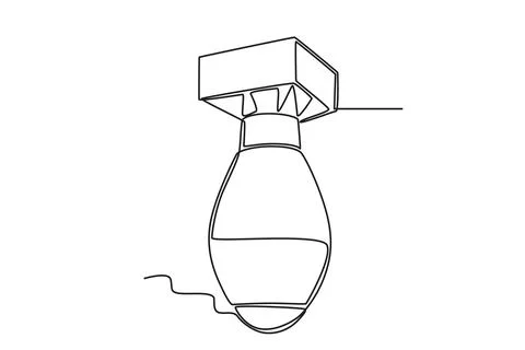 A nuclear weapon landed Stock Illustration