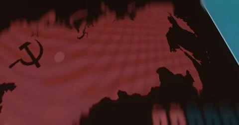 Nuclear Weapon launch system interface, Project Active alert message Stock Footage 321757221