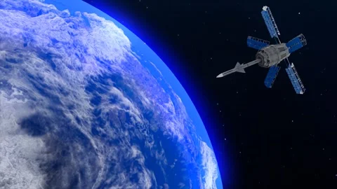 Nuclear weapon in Space. Version2 Stock Footage 268325065