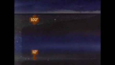 Nuclear weapons are put on board submarines in 1955 during Operation Wigwam. Stock Footage 95066737