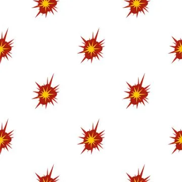 Nucleate explosion pattern seamless イラスト素材