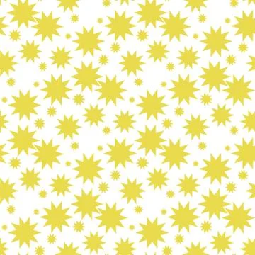 Nucleate explosion pattern seamless vector repeat geometric yellow for any Stock Illustration