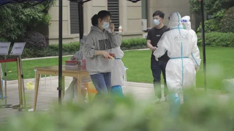 Nucleic Acid Testing In china. Stock Footage 192326311