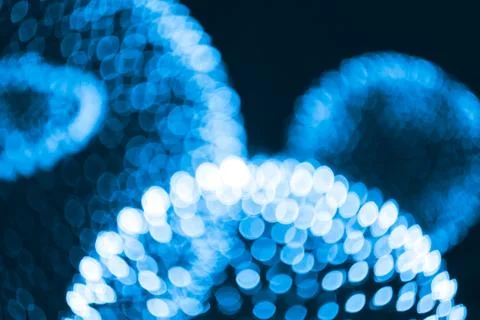 Nucleus, Atoms, Elements or Molecules light science abstract blur background. Foto stock