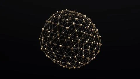 Nucleus Network in motion Stock Illustration