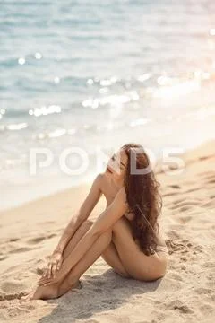 240px x 360px - Photograph: Nude beautiful woman on the nudist beach. Lady with nude  perfect body. #101506482