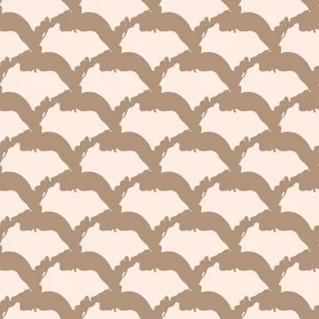 Nude Color Scale Vector Seamless Pattern Pastel Background. Brown and Beige 스톡 일러스트