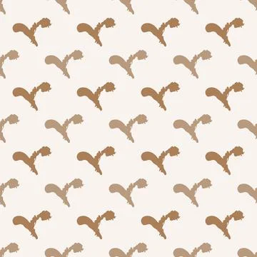 Nude Color Vector Seamless Pattern Pastel Background. Brown and Beige Minimal イラスト素材