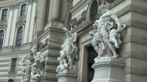 Nude statues Stock Footage 519375