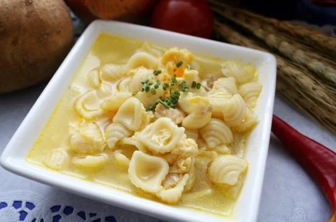 Nudelsuppe Foto stock