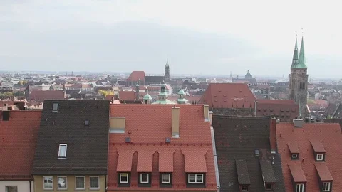 Nuernberg panorama Video stock 72865350