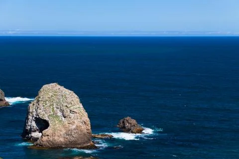Nugget point rocks Stock Photos