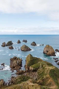 Nugget Point Rocks Foto stock