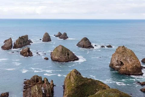 Nugget Point Rocks Foto stock