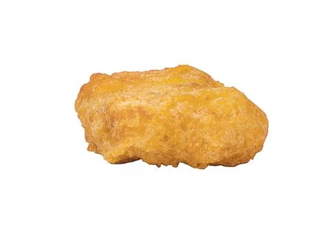 Nuggets on white background Stock Photos