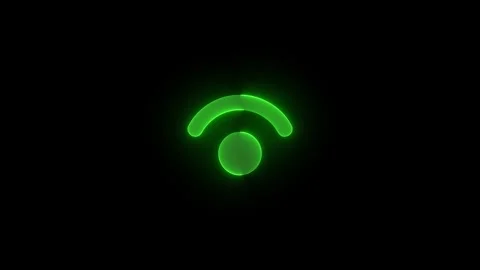 NUIIris stroke icon glowing neon animation Stock Footage 289449652