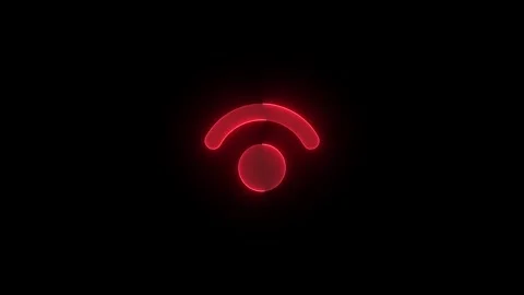 NUIIris stroke icon glowing neon animation Stock Footage 289449667