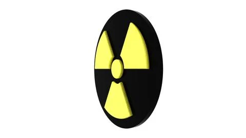 3d radioactive symbol