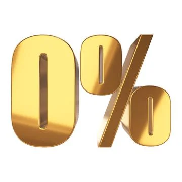 Null percent on white background Stock-Illustration