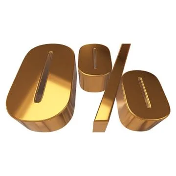 Null percent on white background Stock-Illustration