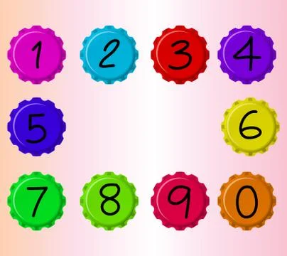 This is number 0-9 use for bord.vector is eps10. Stock Illustration