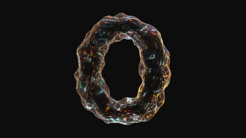 Number 0 animation isolated on black background Stock Footage 280357472