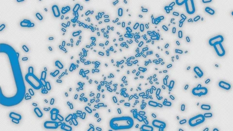 Number 0 Explosion. Burst of Zero. Alpha Channel Stock Footage 293953526