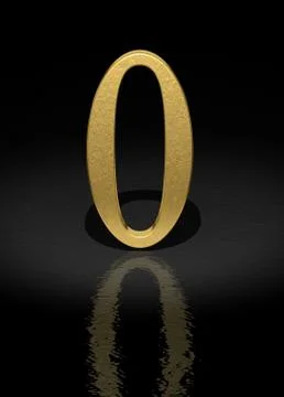 Number 0 库存插图