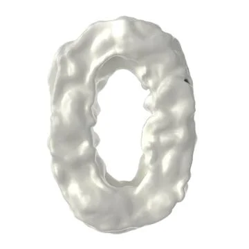 Number 0 milk Illustrazione stock