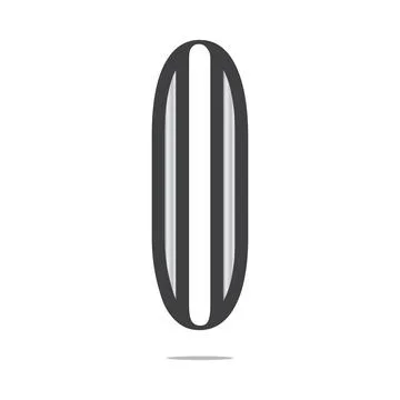 Number 0 vector design. Stock Illustration