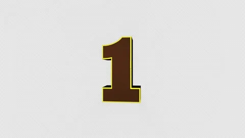 Number 1 Explosive OVERLAY Transition Animation 库存影片 333264321