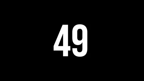 Number 1 Video stock 336322084